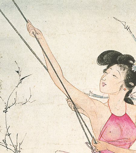 剑阁县-胡也佛的仕女画和最知名的金瓶梅秘戏图